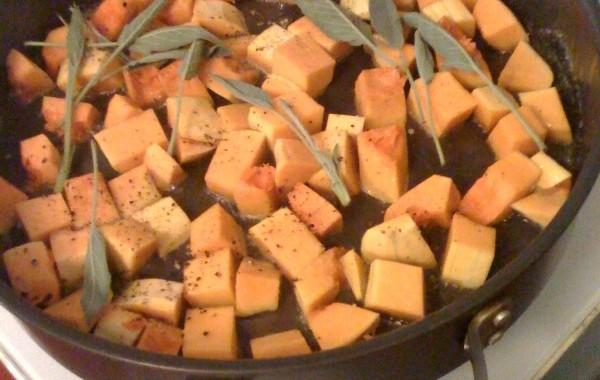 Roasted Butternut Squash with Sage  