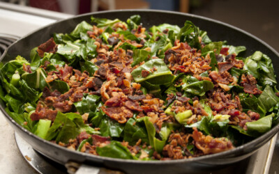 Lucy’s Favorite Collards w/ Bacon