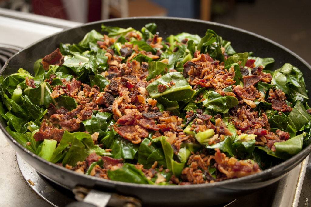 Lucy’s Favorite Collards w/ Bacon