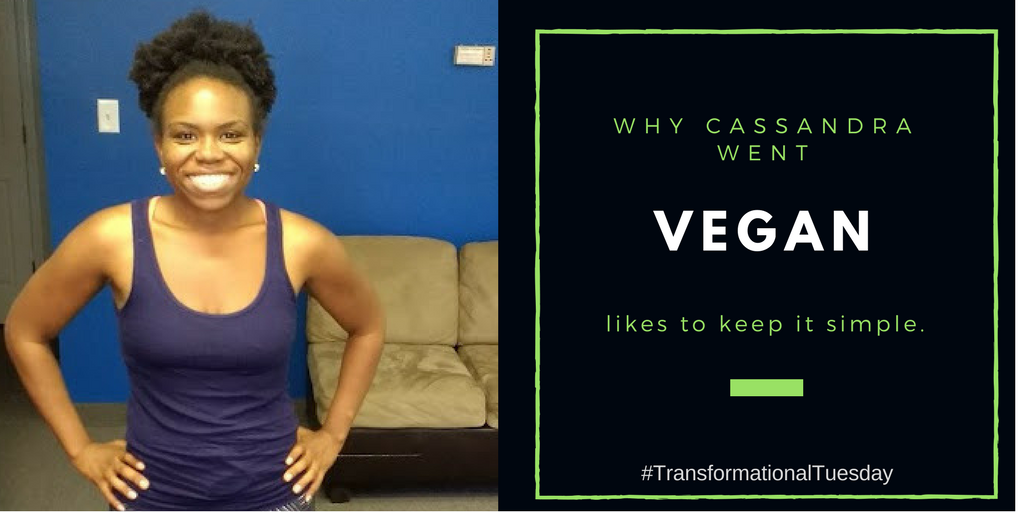 Why Cassandra went vegan and keeps it simple in the kitchen