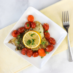  Simple Roasted Cod with Tomatoes