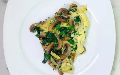Spinach and Mushroom Omelet