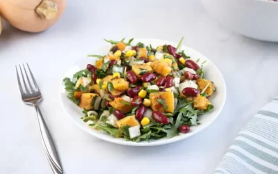 Warm Vegetable and Bean Salad with Chili-Lime Dressing