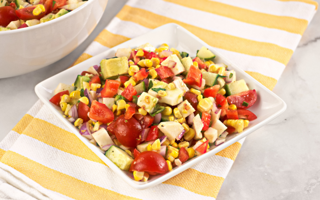 Grilled Corn Salad with Jicama