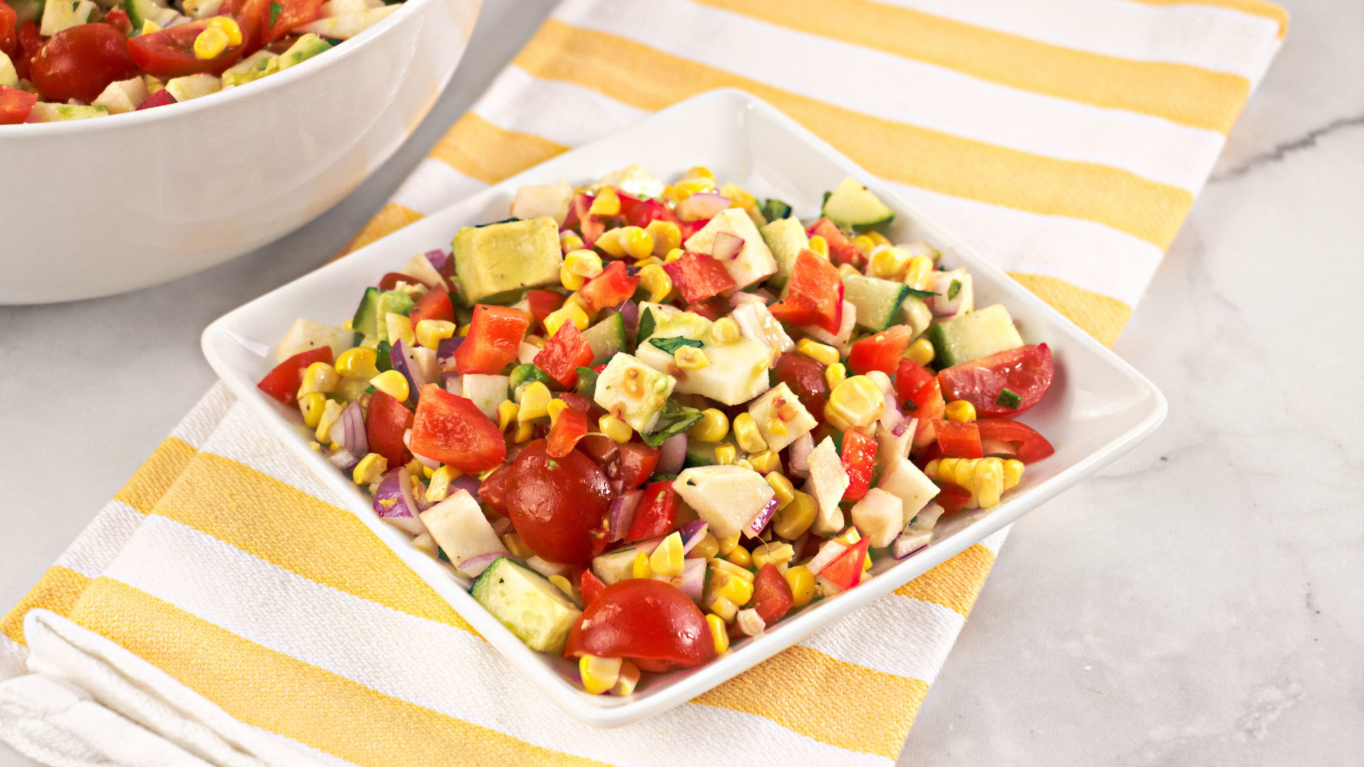 Grilled Corn Salad with Jicama