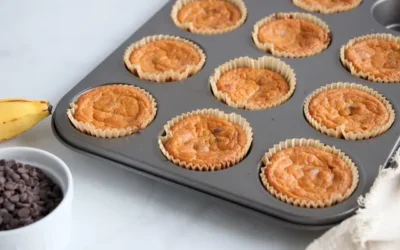 Banana Pineapple Protein Muffins