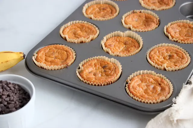 Banana Pineapple Protein Muffins