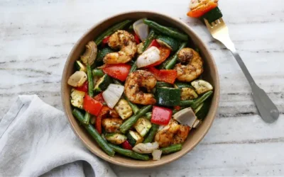 Creole Shrimp & Veggie Sheet Pan Dinner