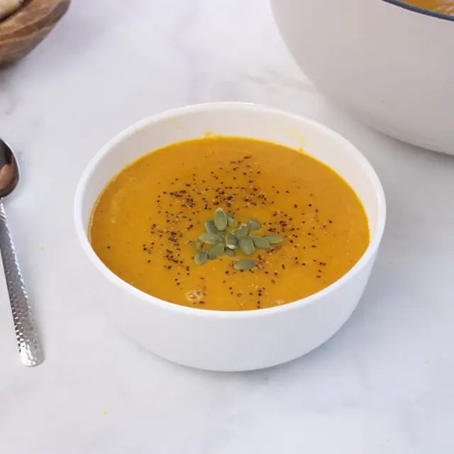 Roasted Carrot Ginger Soup