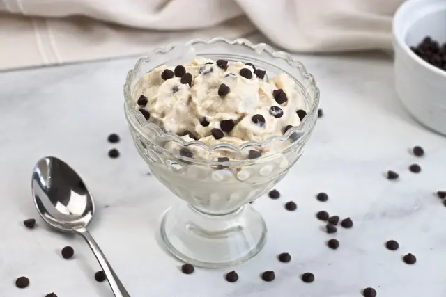 Peanut Butter Chip Ice Cream with Cottage Cheese